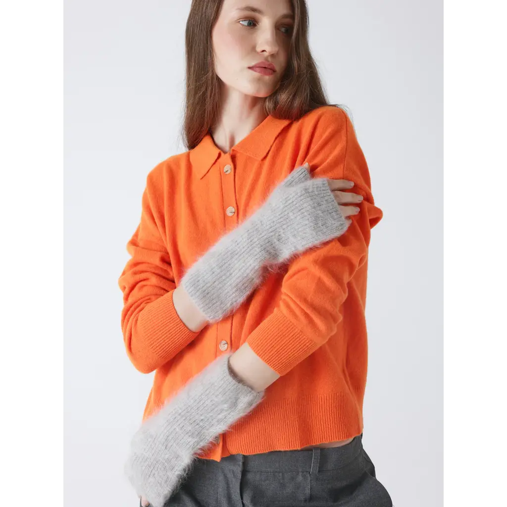 Absolut Cashmere handshoen Karolina in light grey