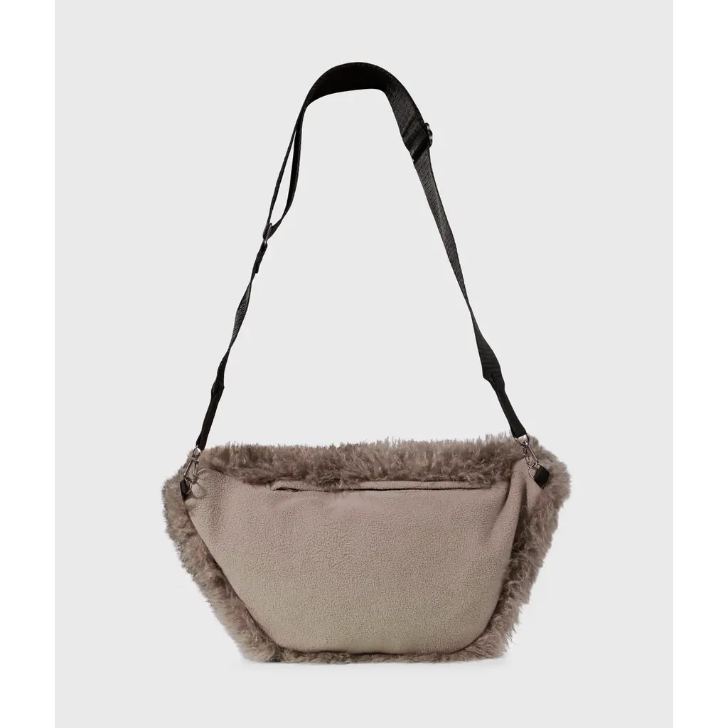 10 Days hairy crossbody tas in moonrock