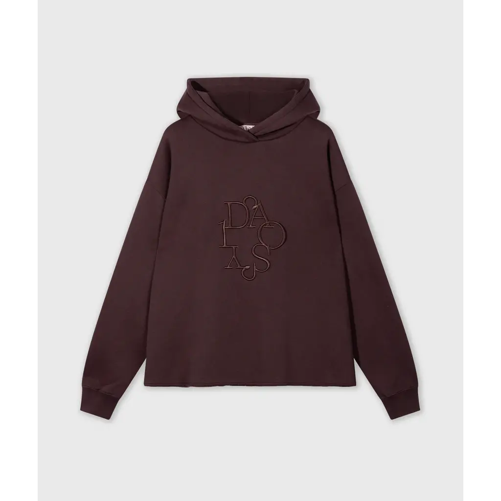 10 Days statement hoodie n deep wine