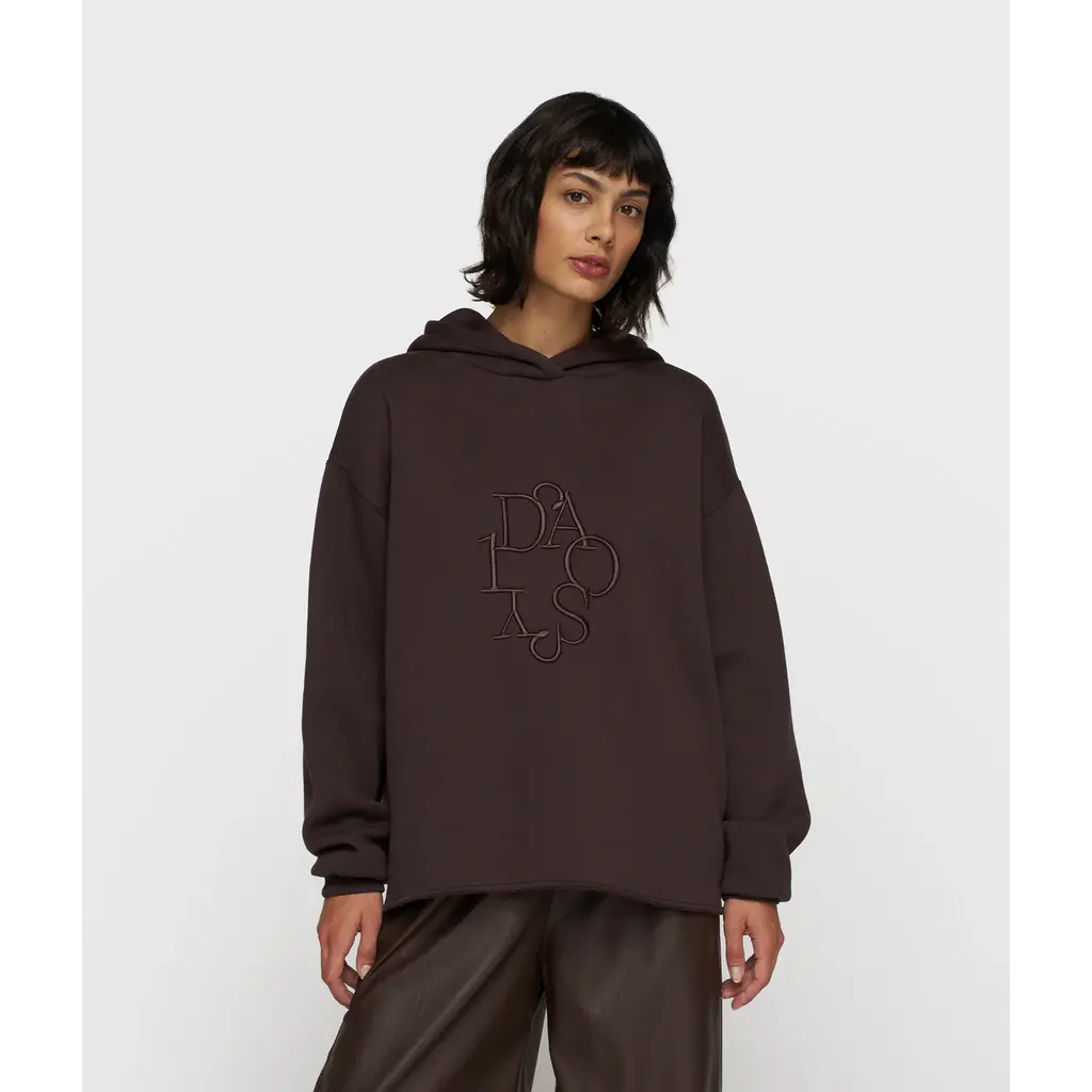 10 Days statement hoodie n deep wine