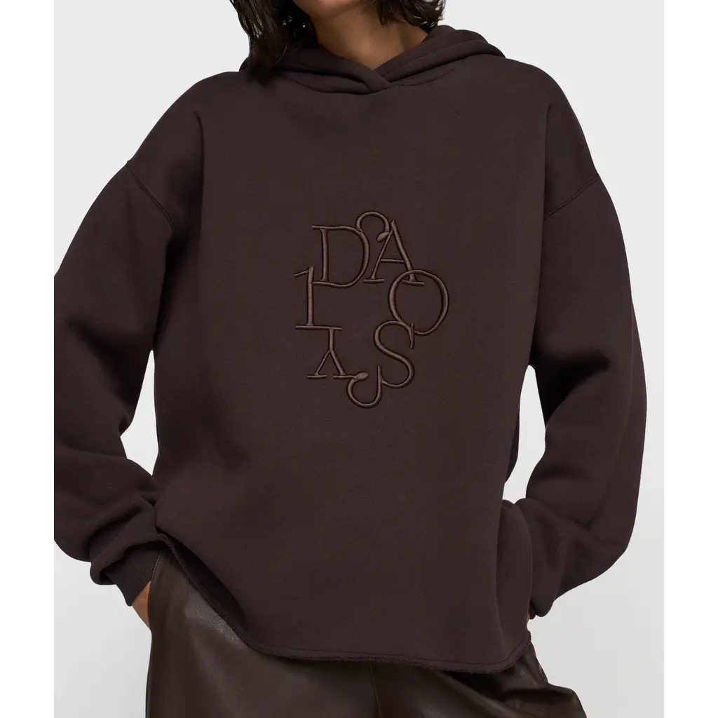 10 Days statement hoodie n deep wine