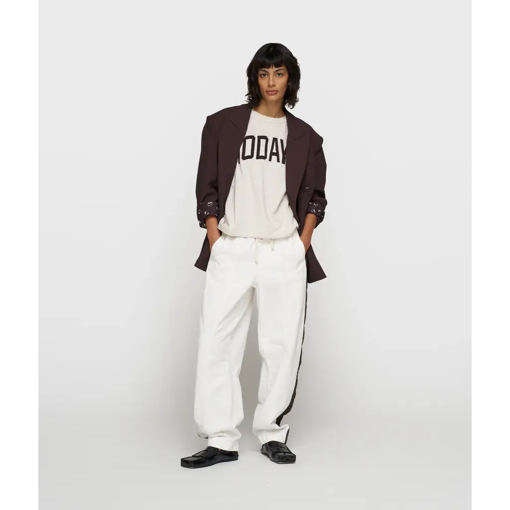 10 Days baseball t-shirt 10DAYS in soft white melee