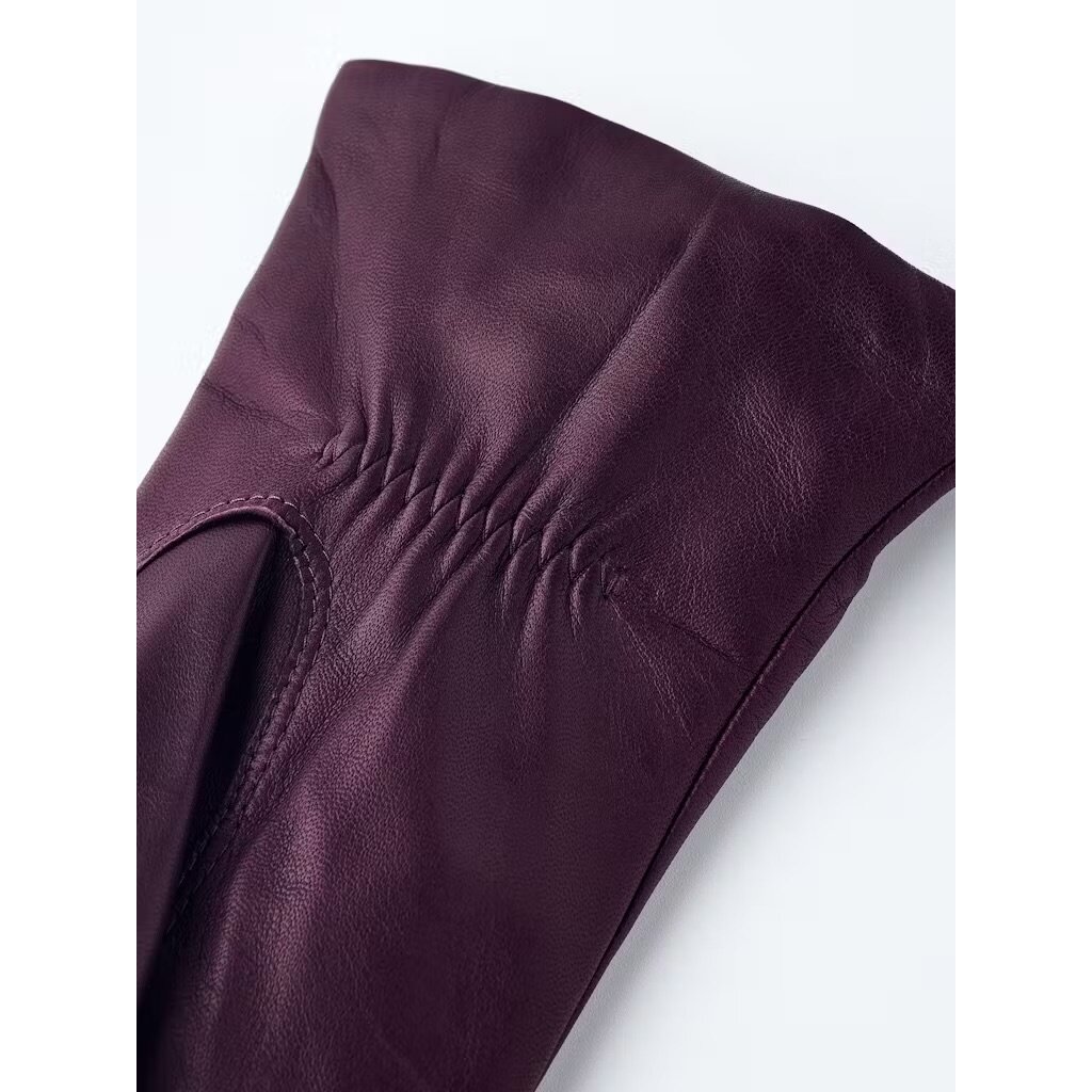 Hestra handschoen Elisabeth in dark plum