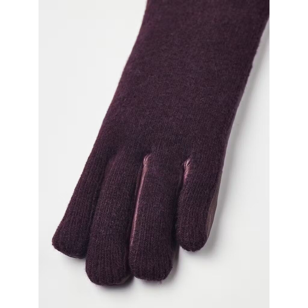Hestra handschoen Samantha in dark plum