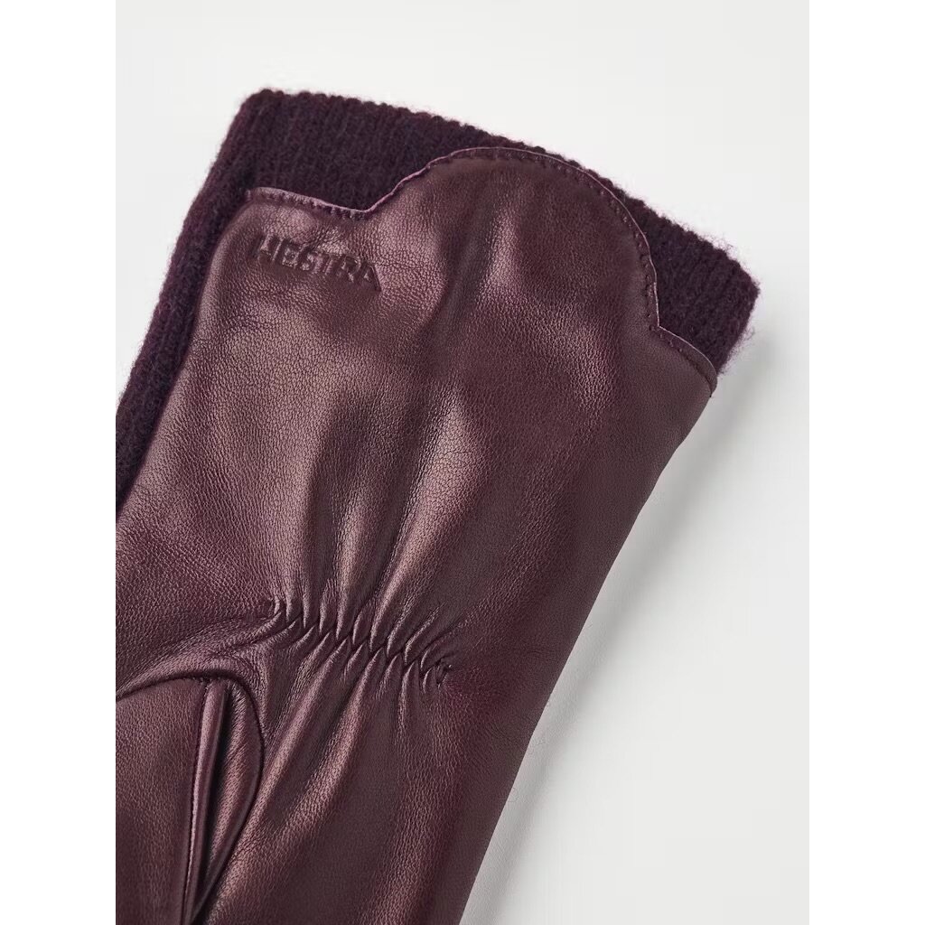 Hestra handschoen Samantha in dark plum