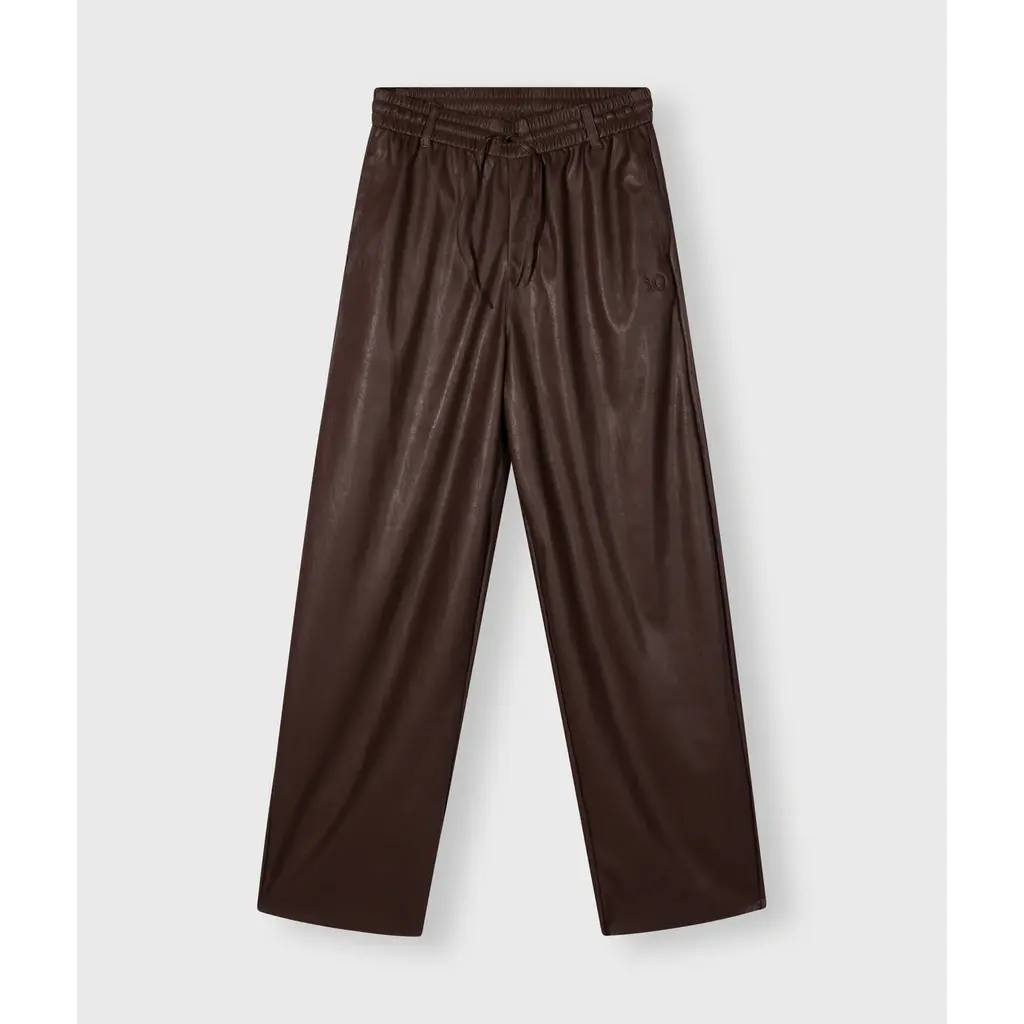 10 Days faux leren pantalon in deep wine