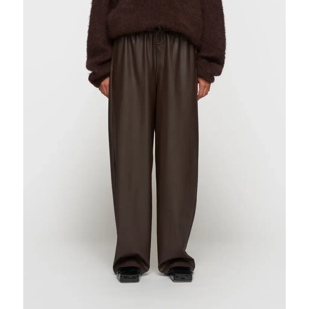 10 Days faux leren pantalon in deep wine