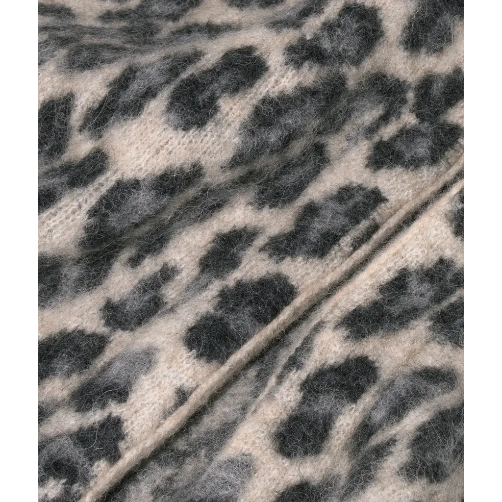 10 Days vest Leopard in soft white melee
