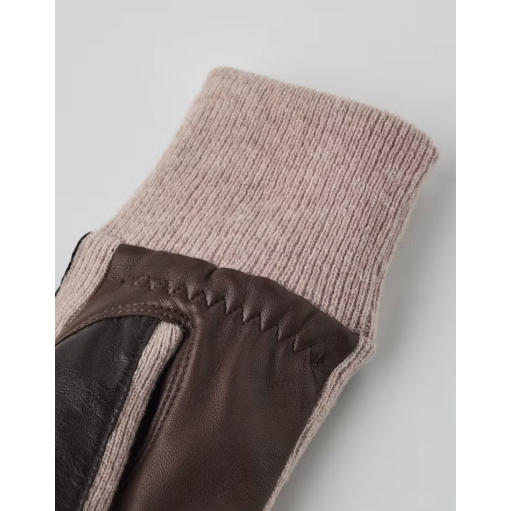 Hestra handschoen Jeanne in chocolate/tabac