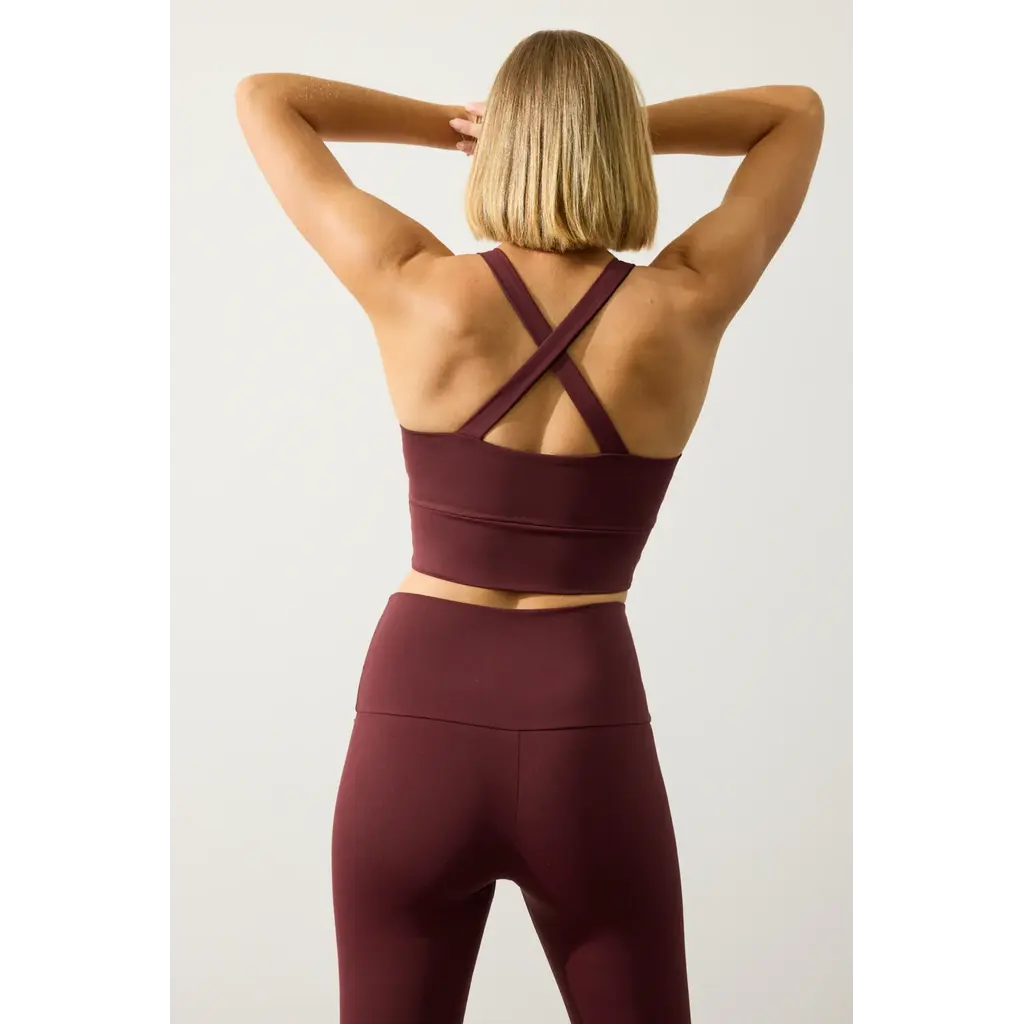 Deblon Sports high waist classic legging in bordeaux