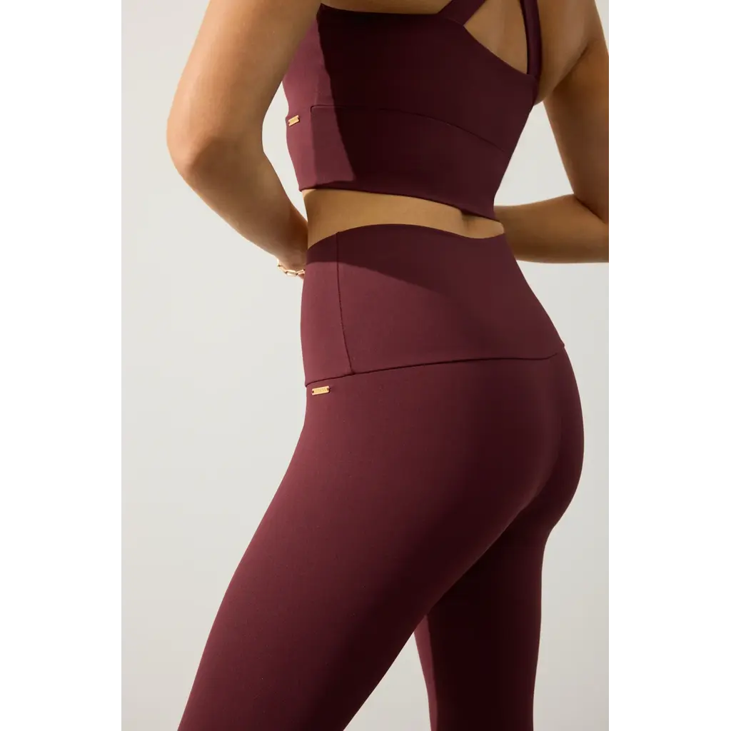 Deblon Sports high waist classic legging in bordeaux