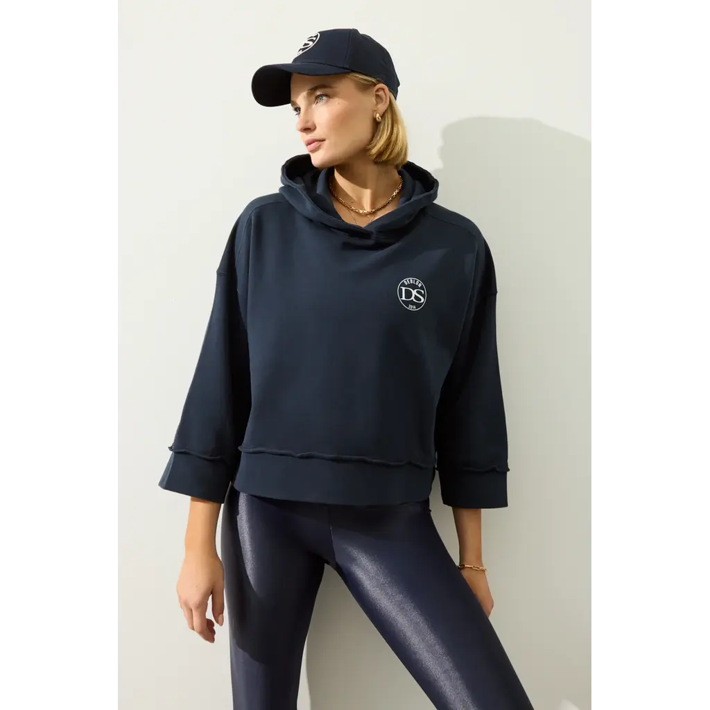 Deblon Sports high waist shine legging in navy