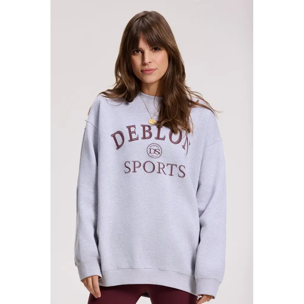 Deblon Sports sweater Lilou in grey melange