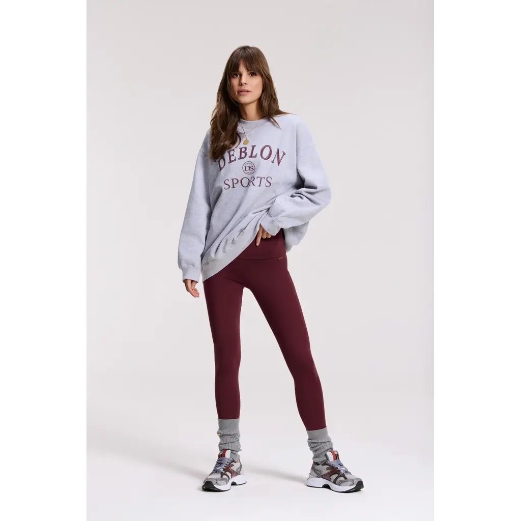 Deblon Sports sweater Lilou in grey melange