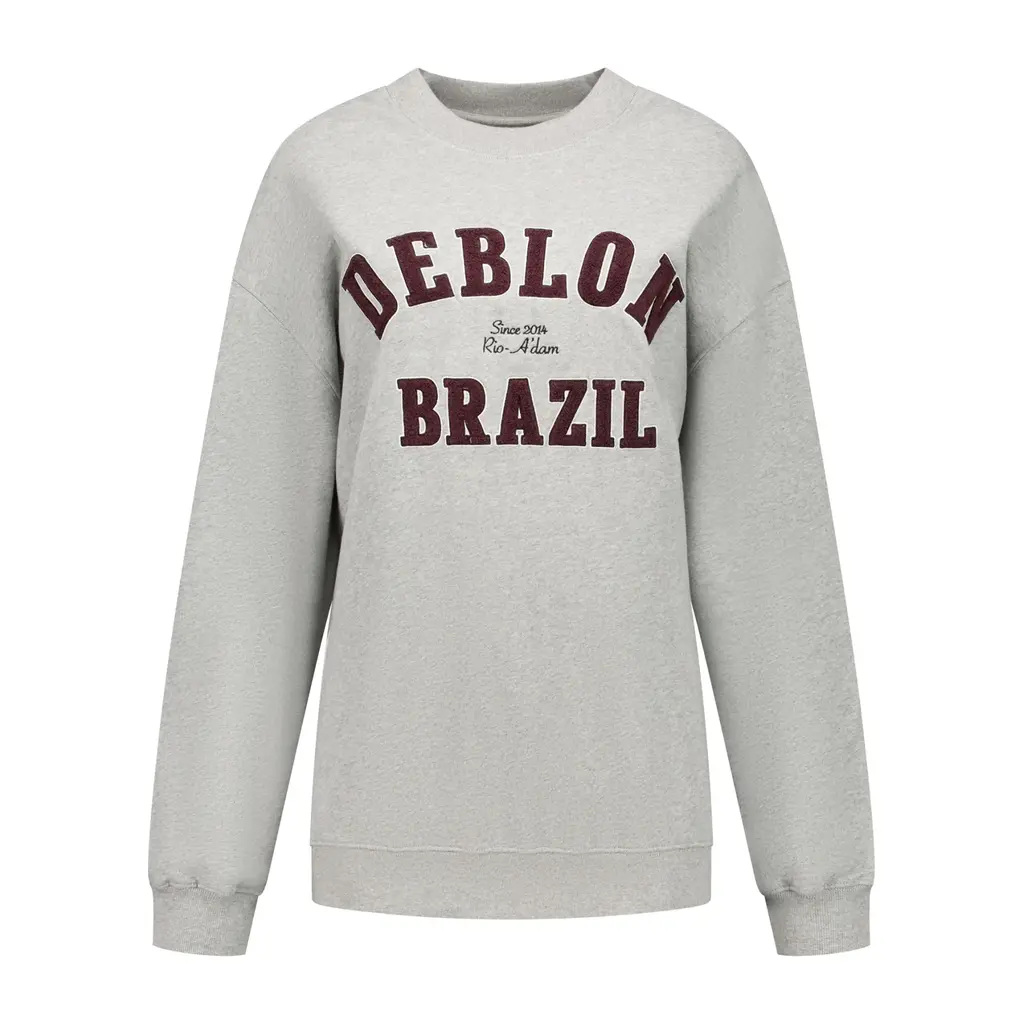 Deblon Sports sweater Malou in grey melange