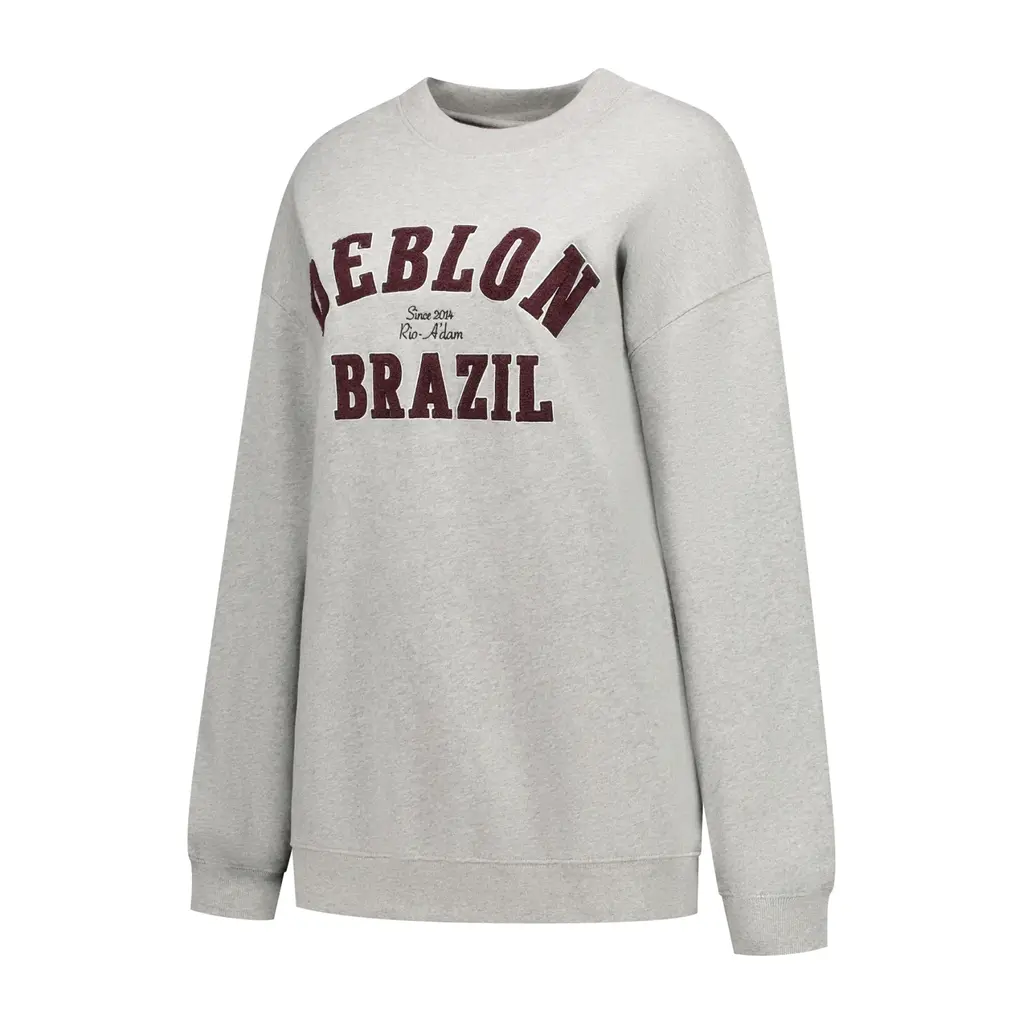 Deblon Sports sweater Malou in grey melange