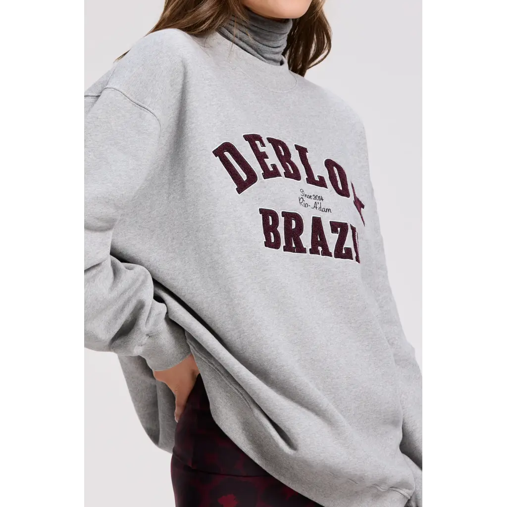 Deblon Sports sweater Malou in grey melange