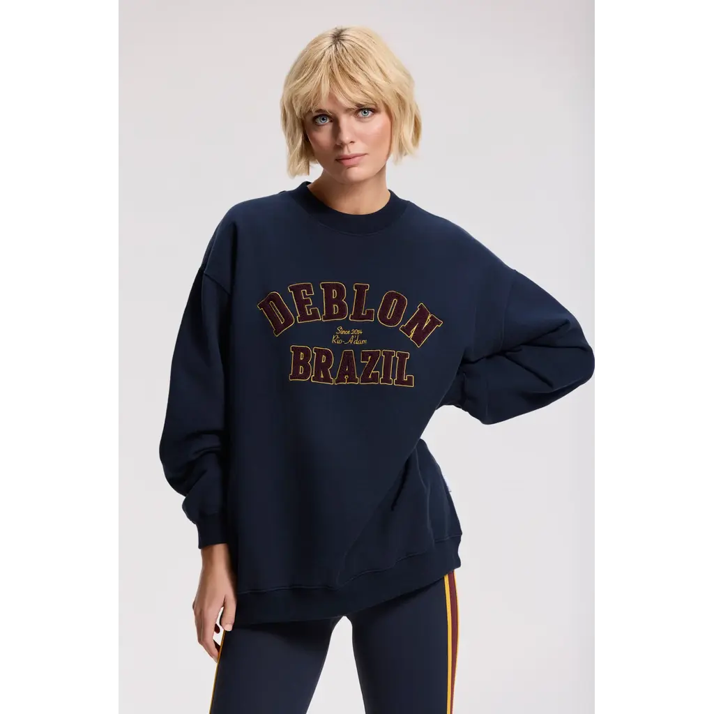 Deblon Sports sweater Malou in navy