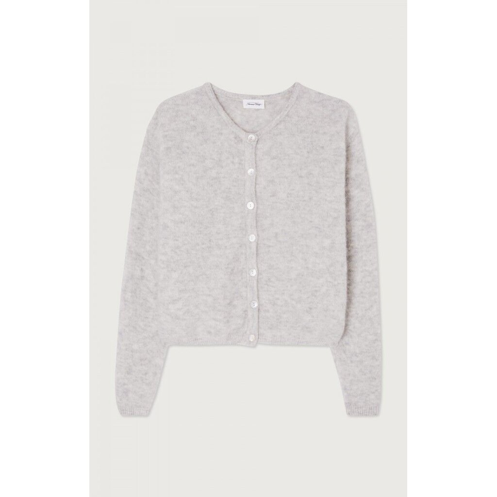 American Vintage vest VITO19EH25 in gris clair chine