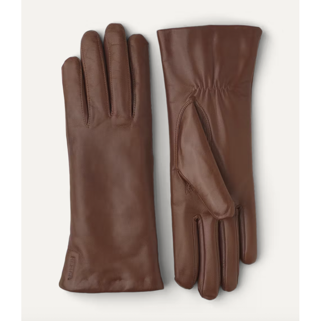 Hestra handschoen Elisabeth in dark red of tabac