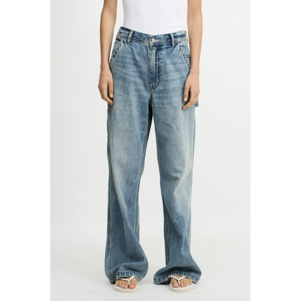 Denimist pantalon teri wide leg carpenter in holton indigo