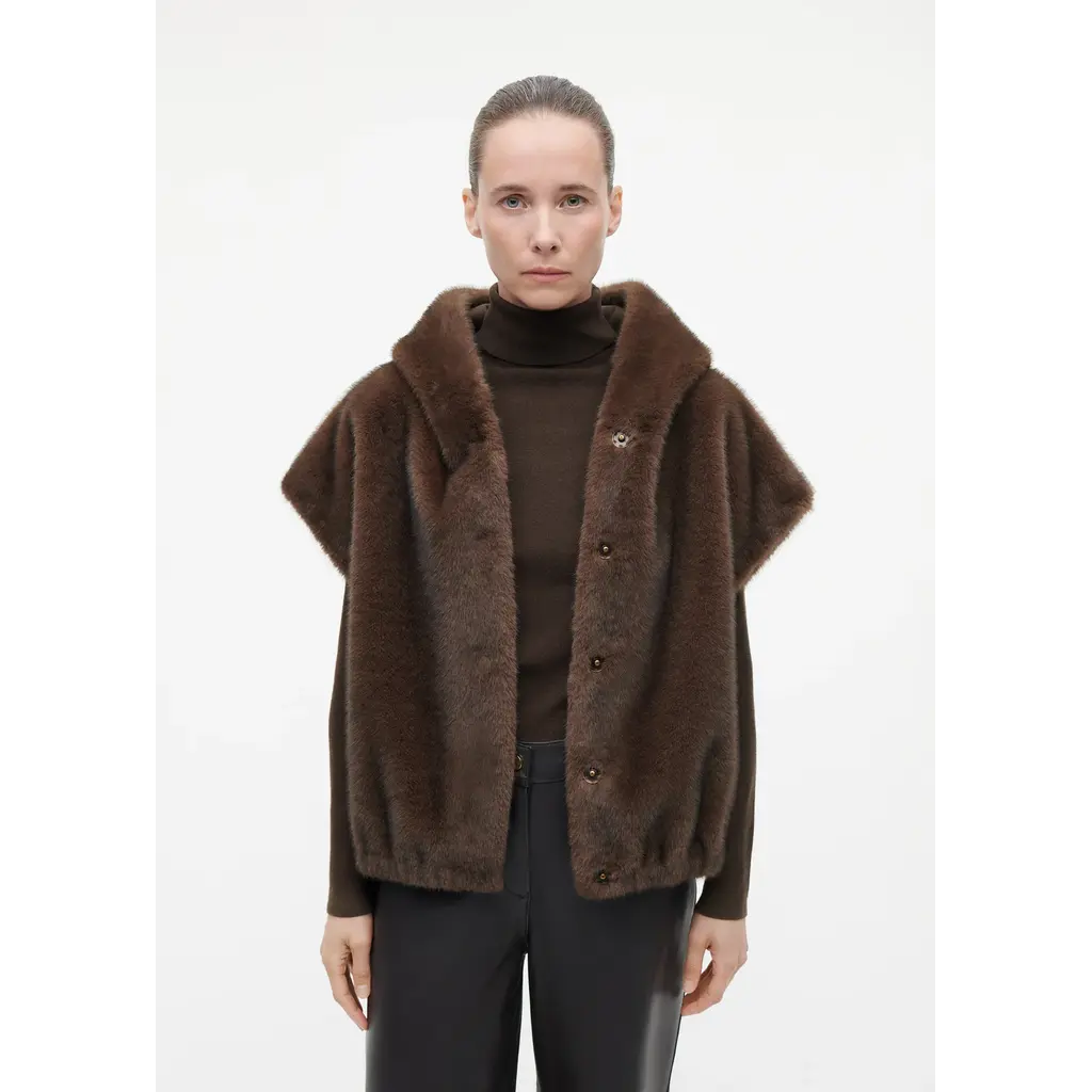 Studio AR bodywarmer Olena in choco