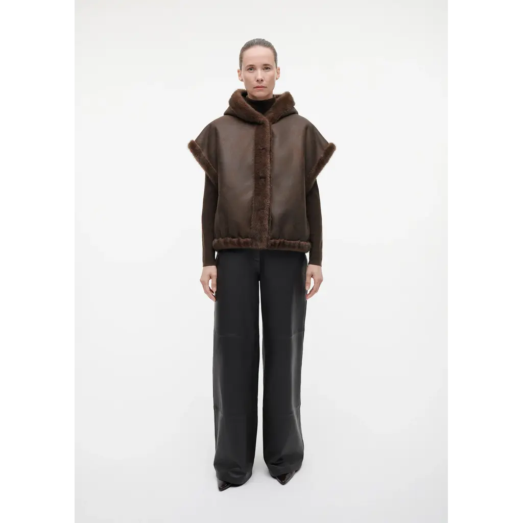 Studio AR bodywarmer Olena in choco