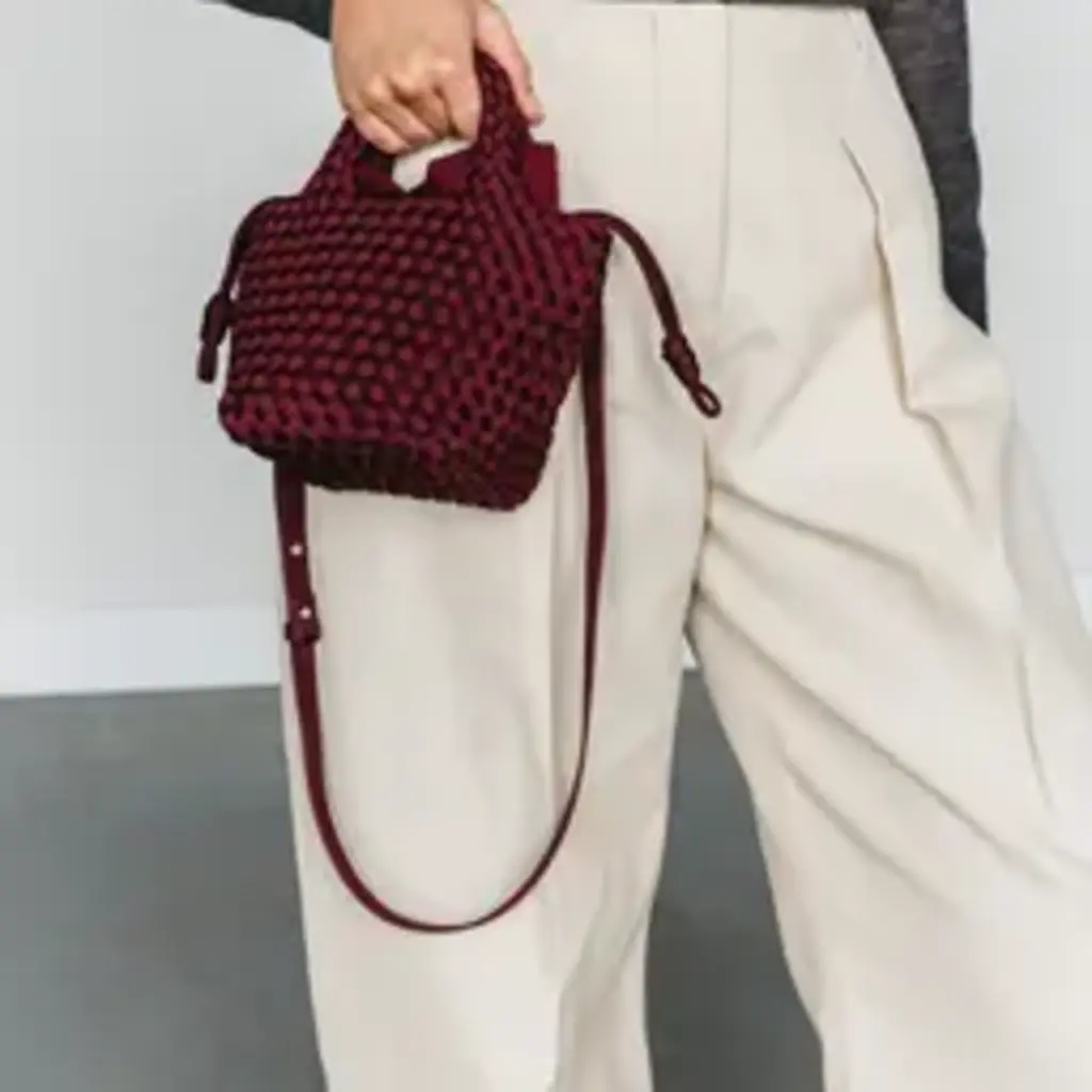 Marrea tas mini with strap in chianti crush