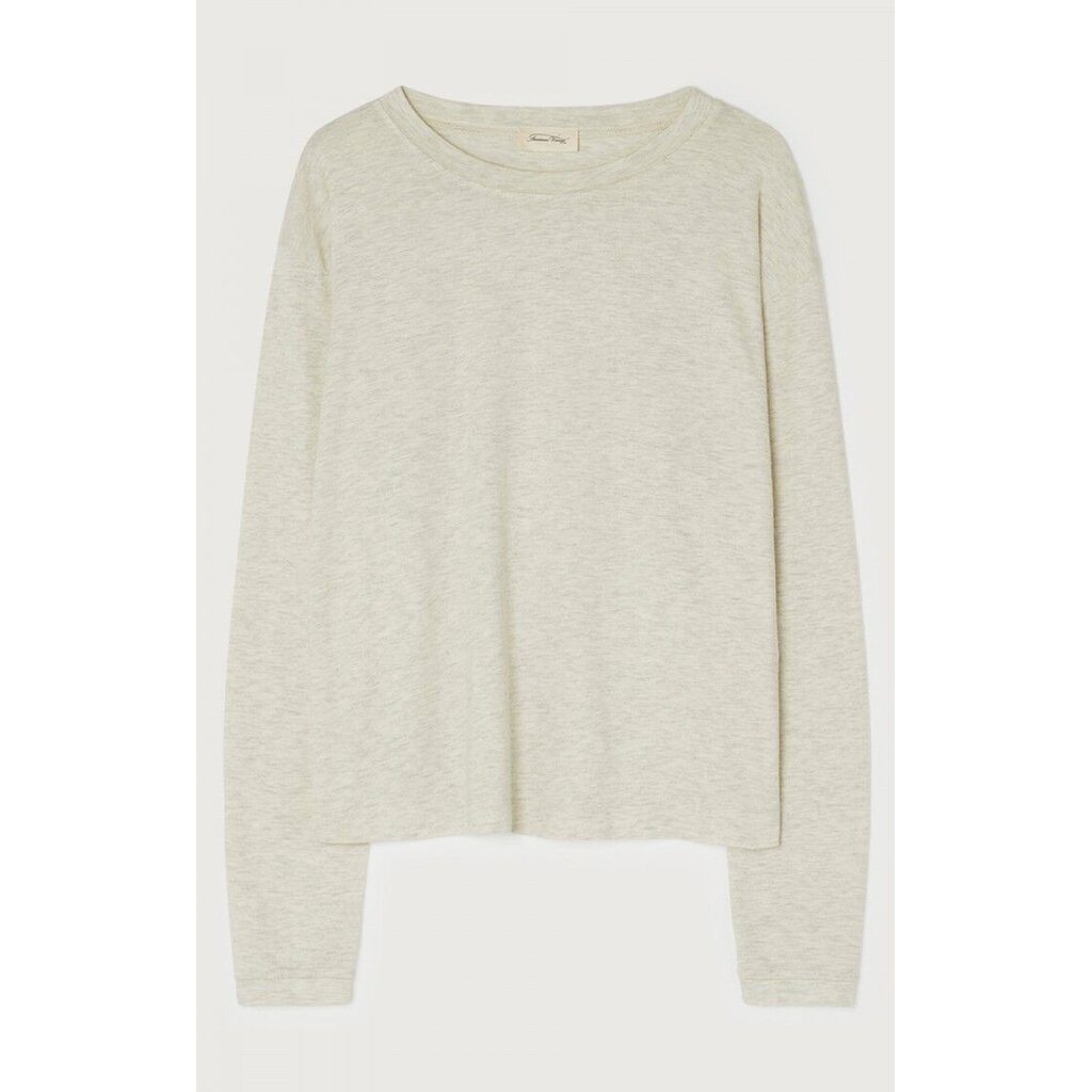 American Vintage t-shirt lange mouwen in gris chine