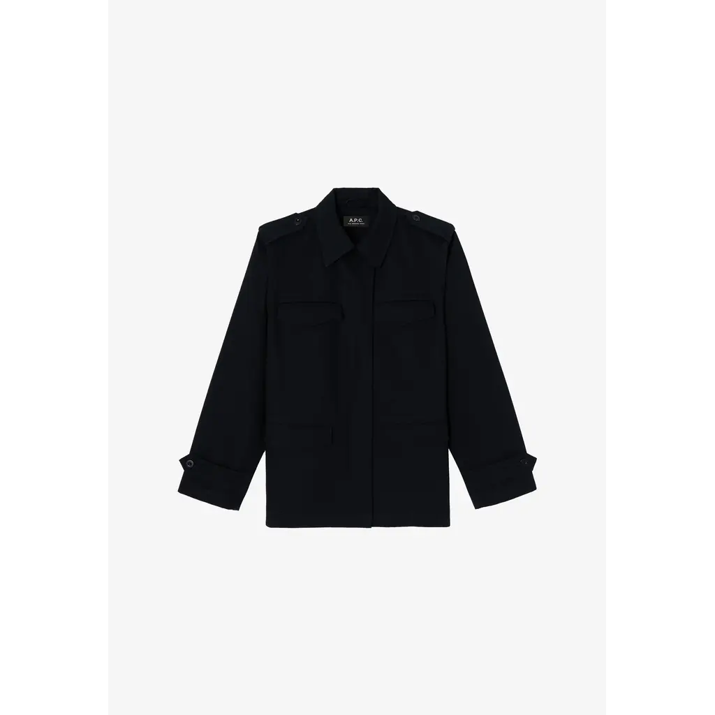 A.P.C. jasje ceintrée in dark navy