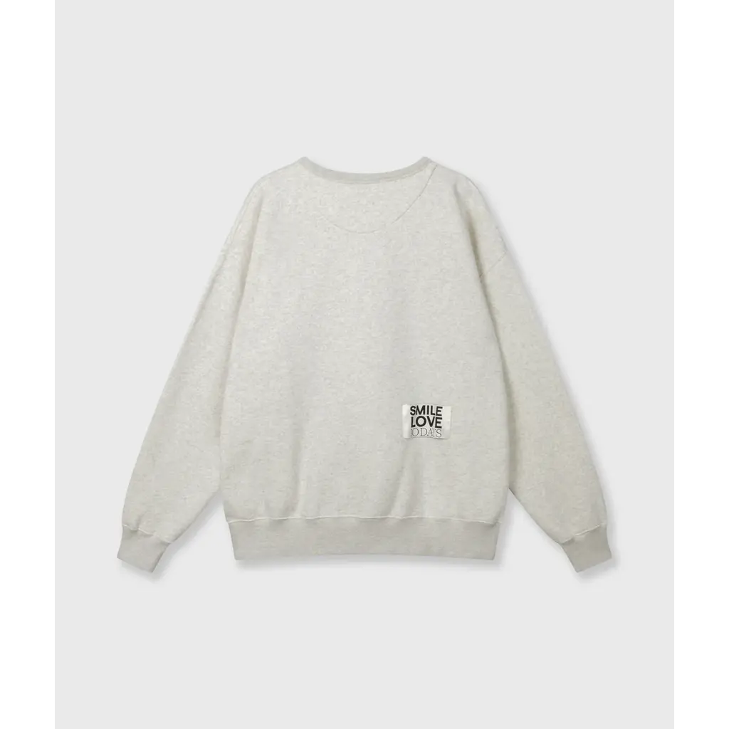 10 Days statement sweater smile love in soft white melee