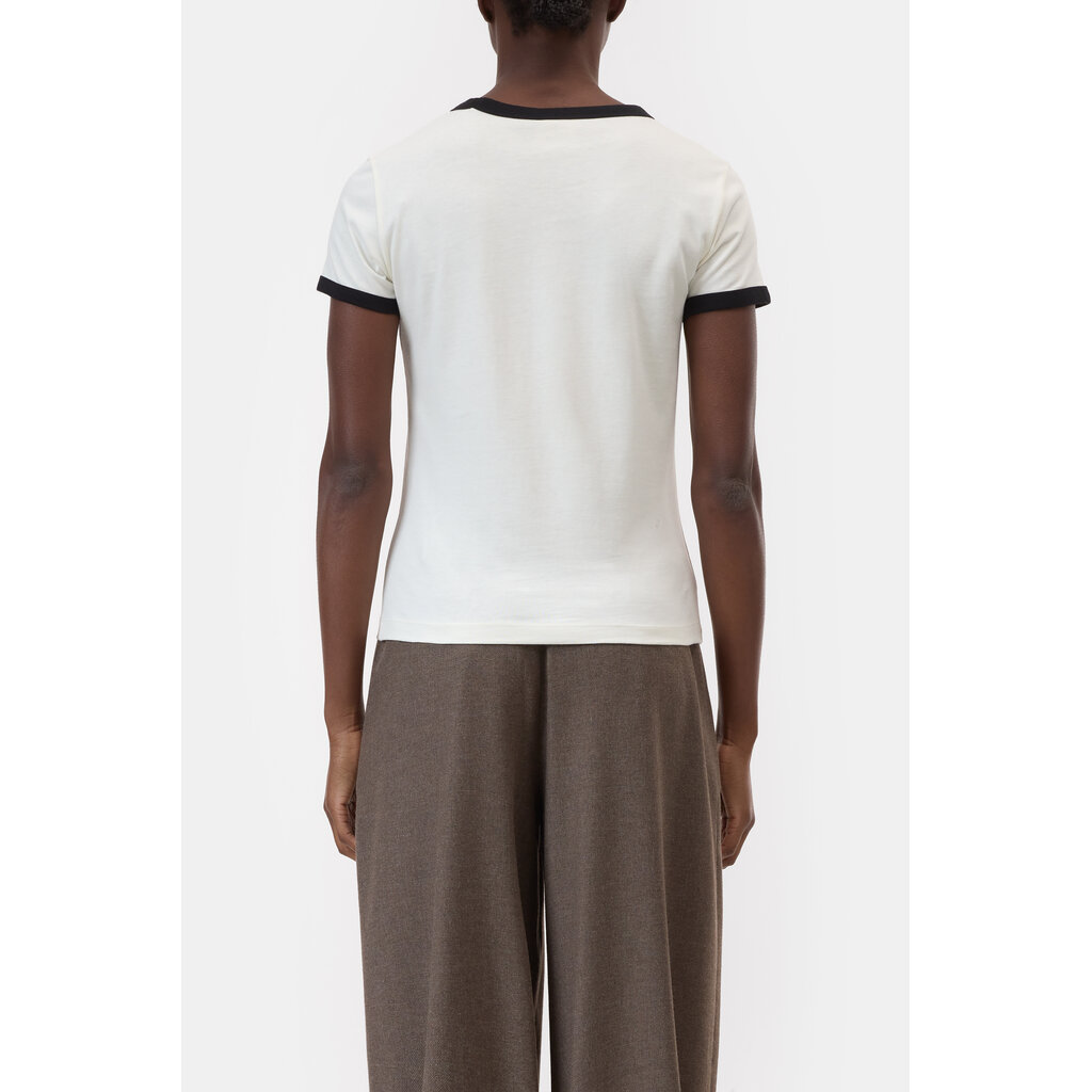 CLOSED slim t-shirt in ivory