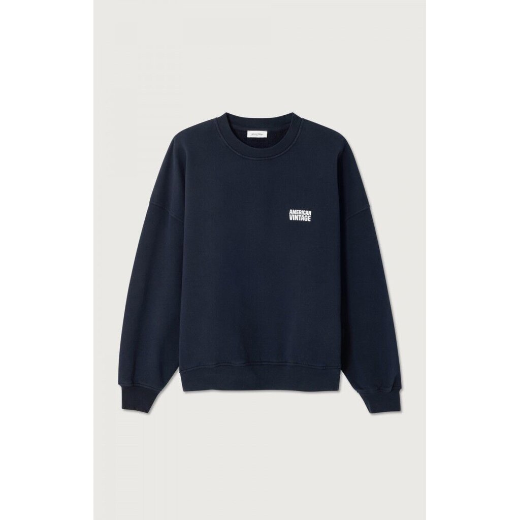 American Vintage sweater PLI03CE26 in navy vintage