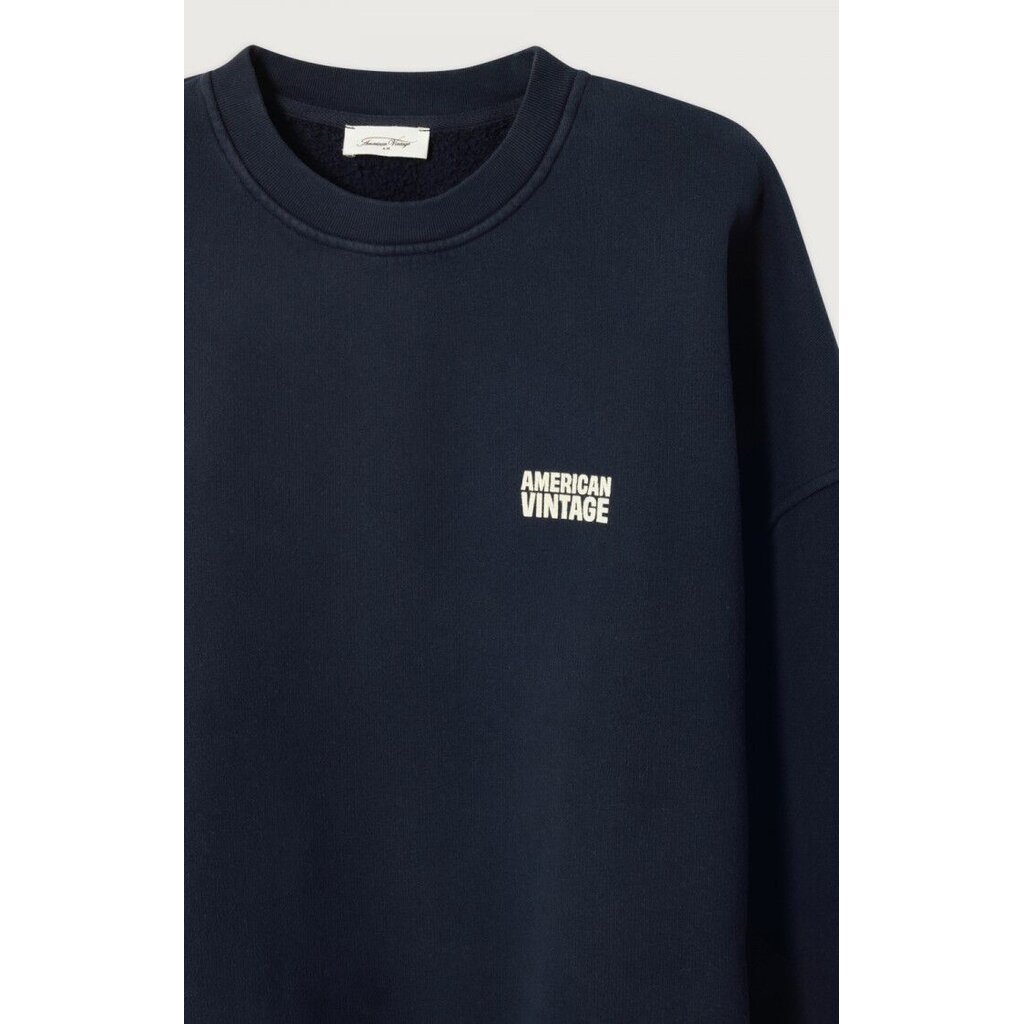 American Vintage sweater PLI03CE26 in navy vintage