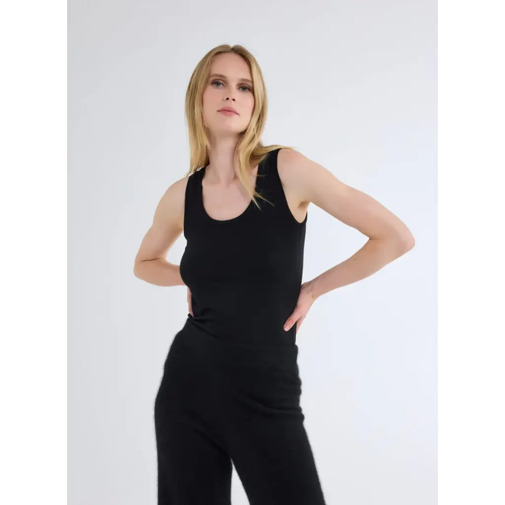 Majestic singlet in noir