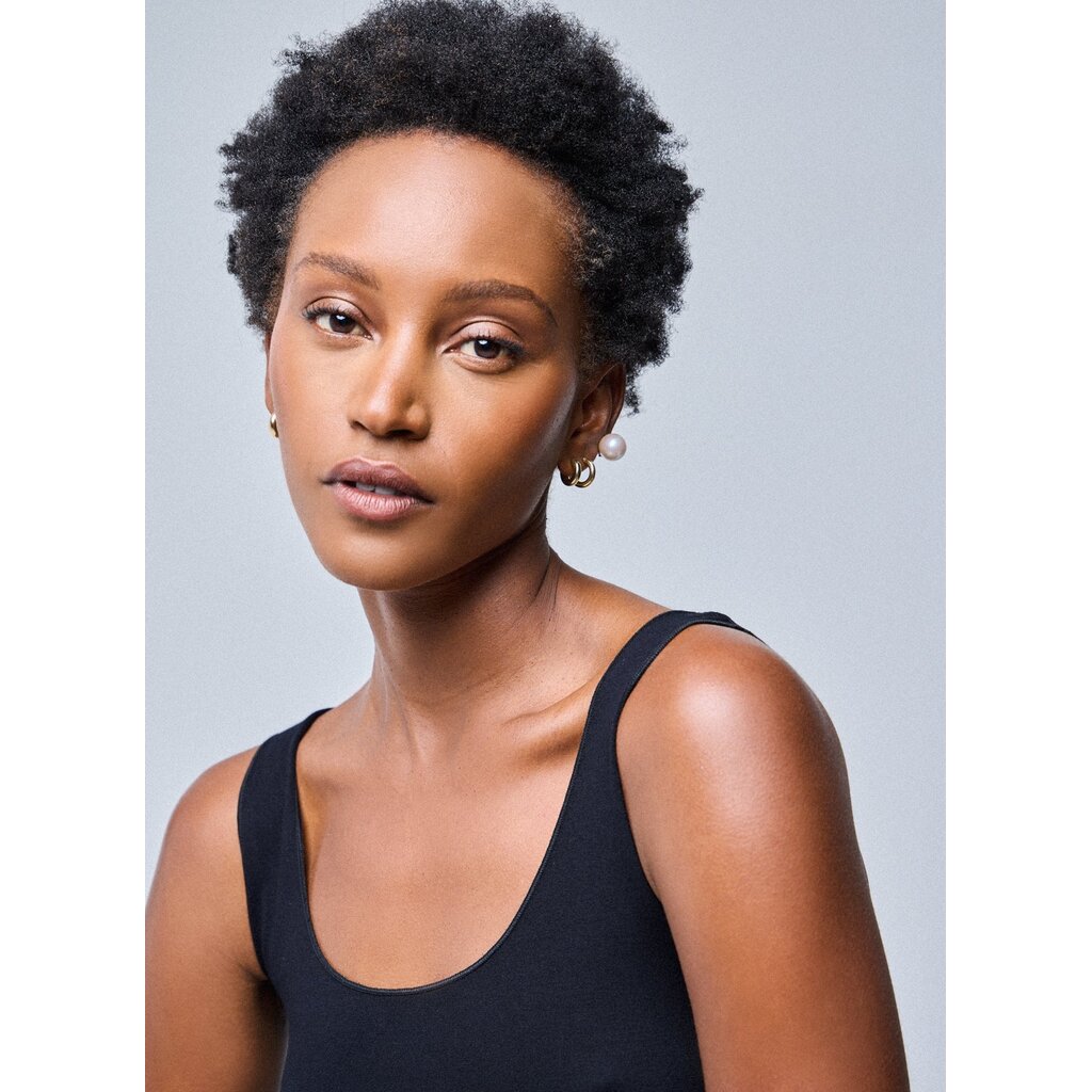 Majestic singlet in noir