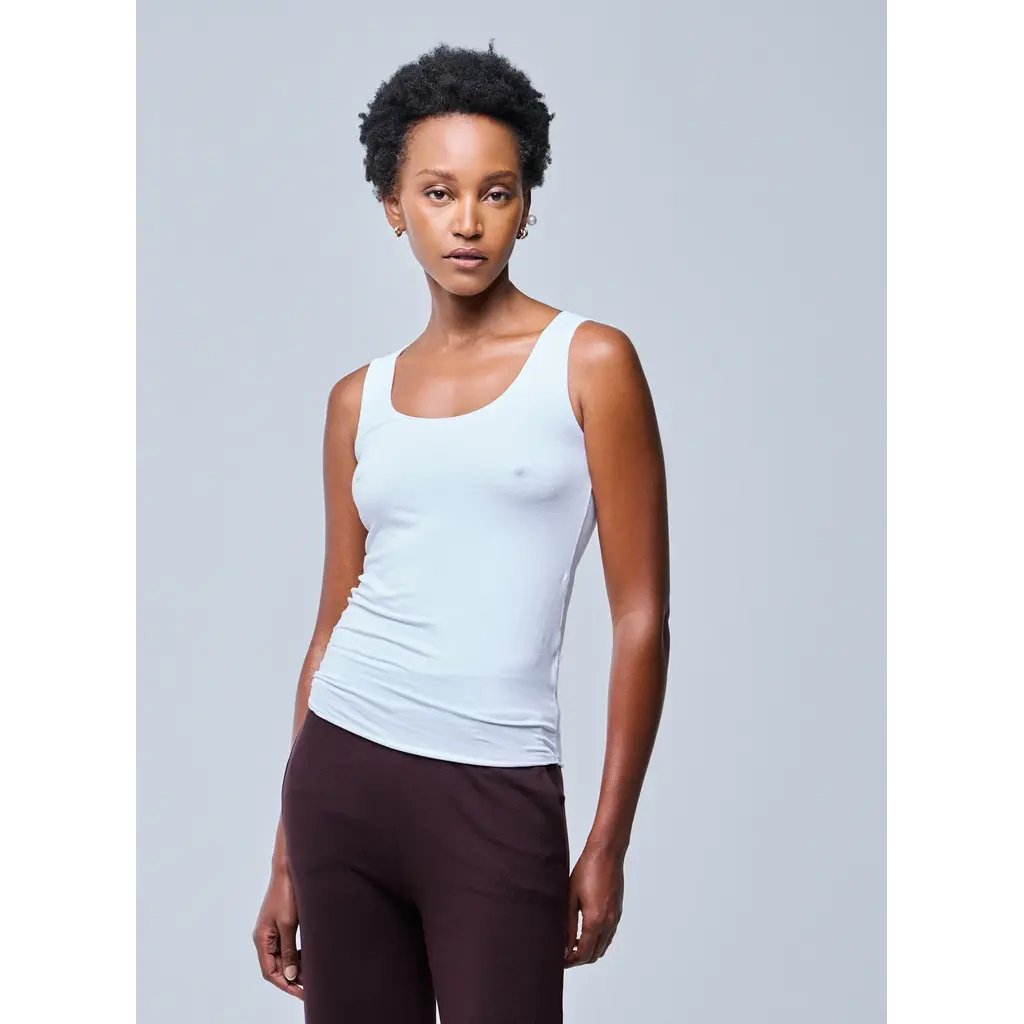 Majestic singlet in blanc