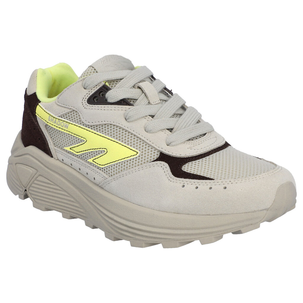 Hi-Tec sneaker in pelican/limelight/coffee bean