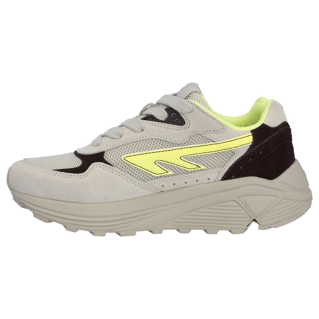 Hi-Tec sneaker in pelican/limelight/coffee bean