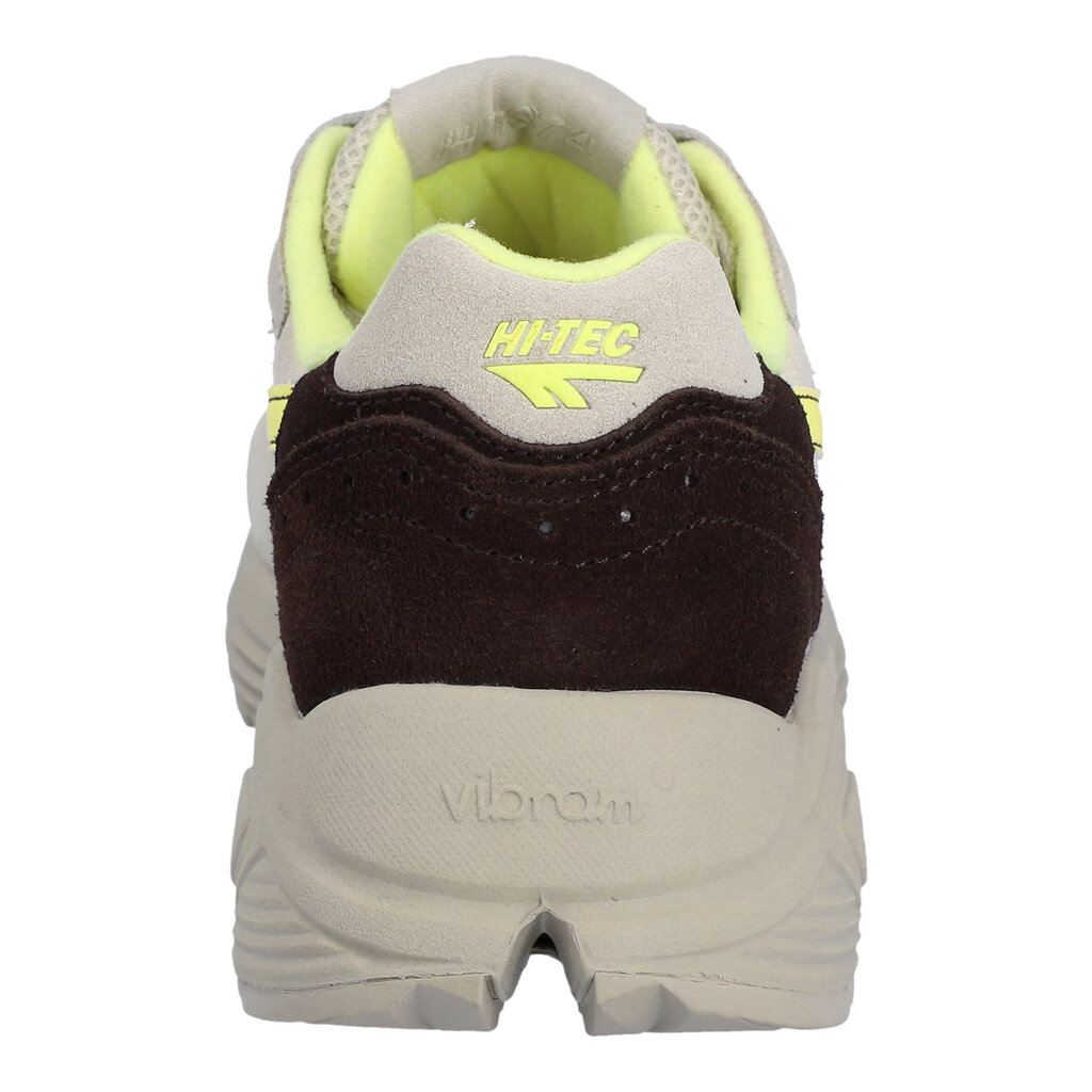 Hi-Tec sneaker in pelican/limelight/coffee bean