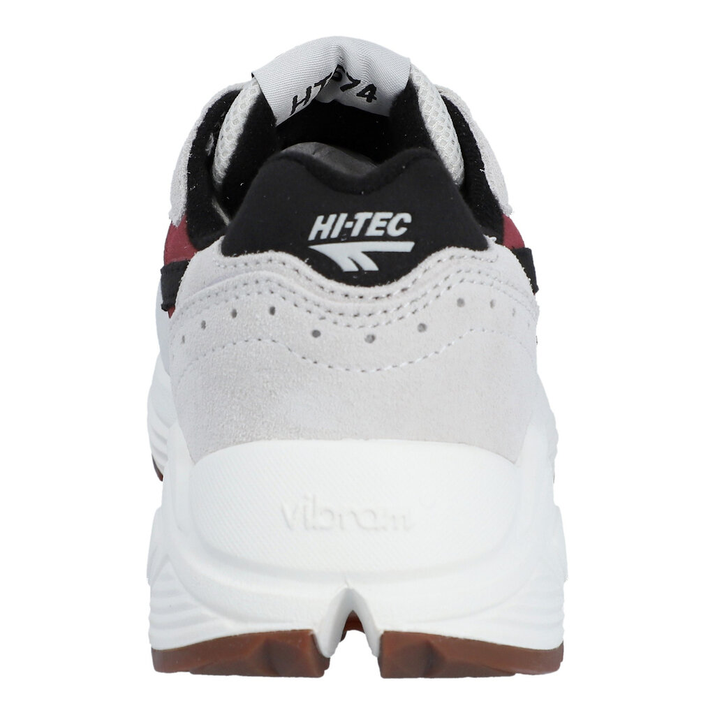 Hi-Tec sneaker in star white/black beauty/red bear/gum