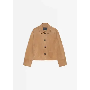 Studio AR suede jasje Eliane in mousse