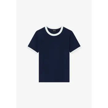 A.P.C. T-Shirt crop MC contrasté