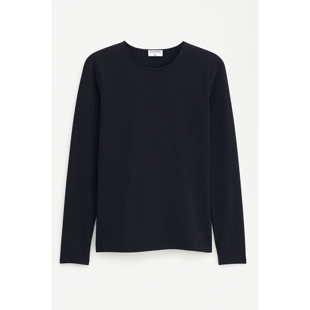 Filippa K t-shirt lange mouw in black