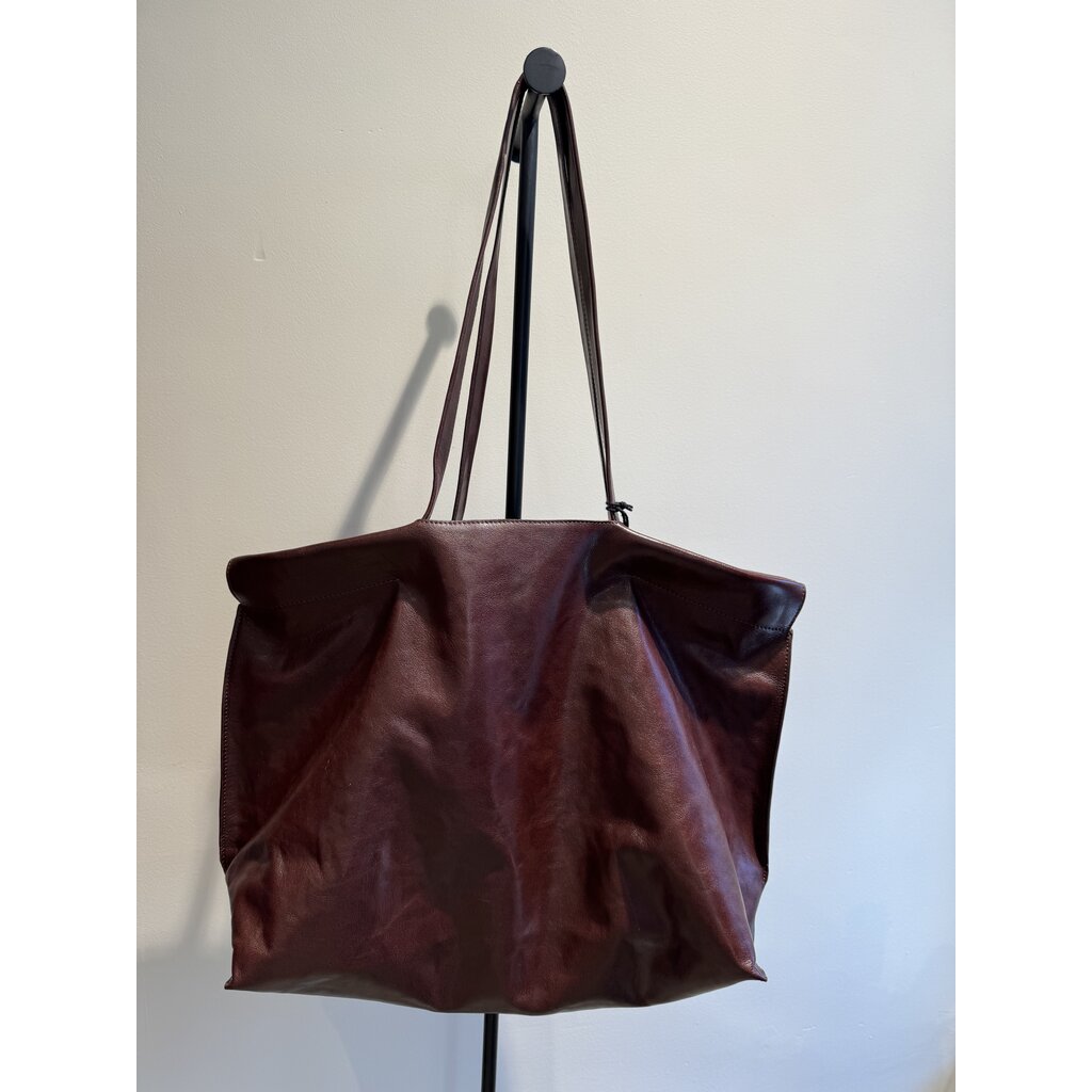 Bea Mombaers tas EastWest in tumbled brown