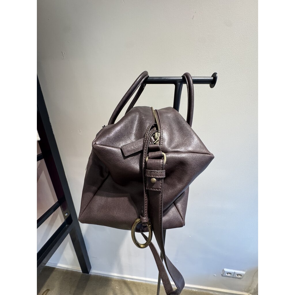 Bea Mombaers shoulderbag S in dark brown