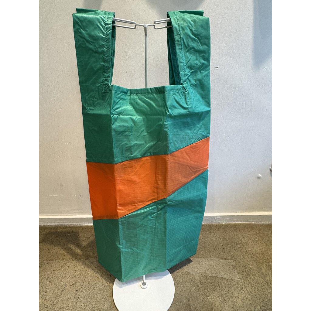 Susan Bijl shopping bag L in holy green & orange