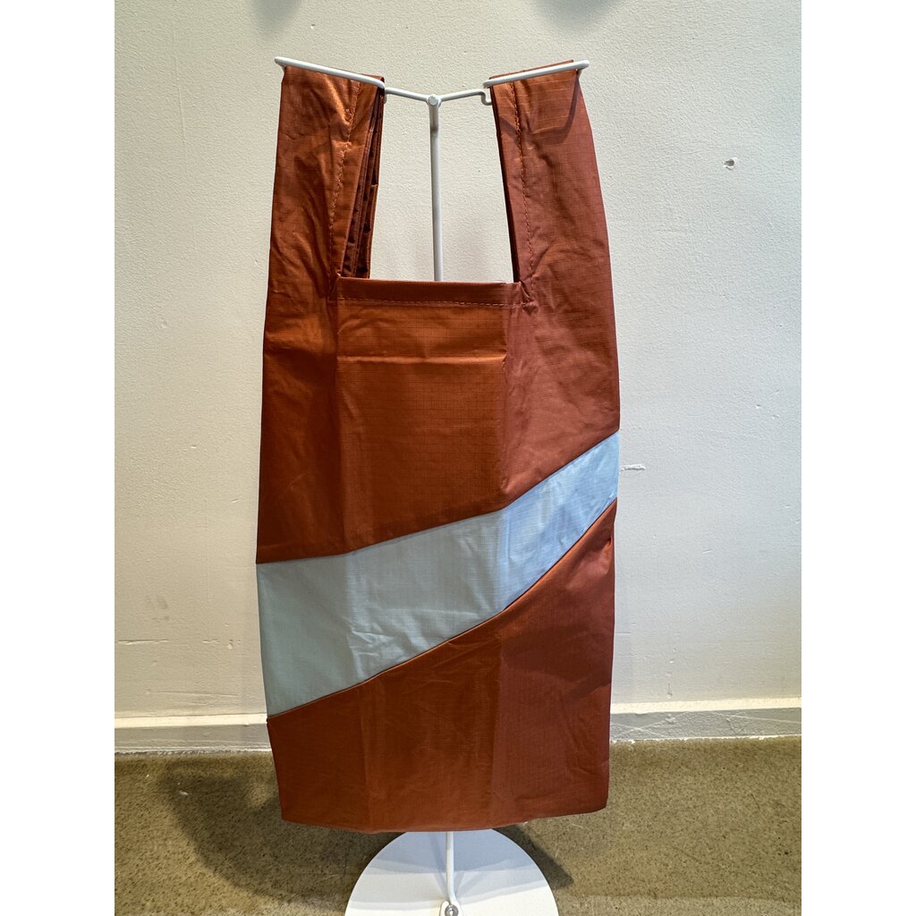Susan Bijl shopping bag M in cinnamon & surf