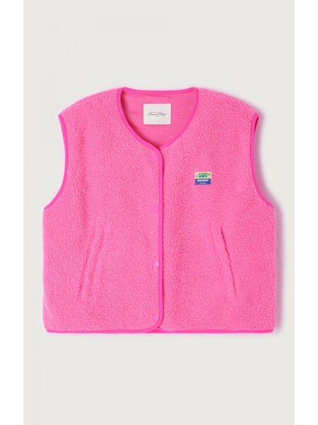 American Vintage bodywarmer in pink acid chine