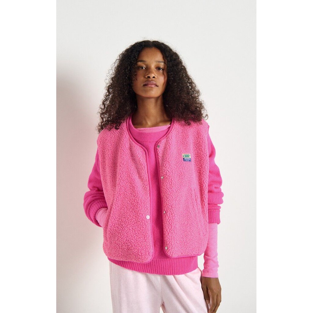 American Vintage bodywarmer HOK16BE26 in pink acid chine
